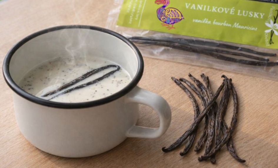 vanilkové lusky - vanilkové mléko